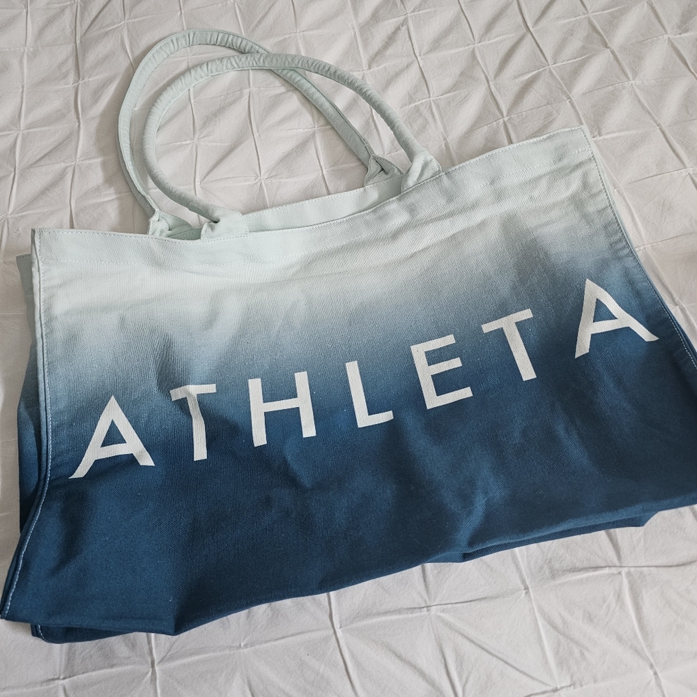 NEW Athleta cotton tote/beach bag/yoga bag